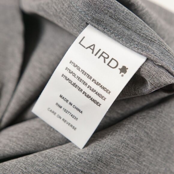 LAIRD APPAREL Limited Edition Long Sleeve Button Tech Shirt Gray Mens Stretch S - Picture 4 of 7